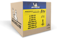 michelin 2w innertube packaging 21mdr offroad reinforced