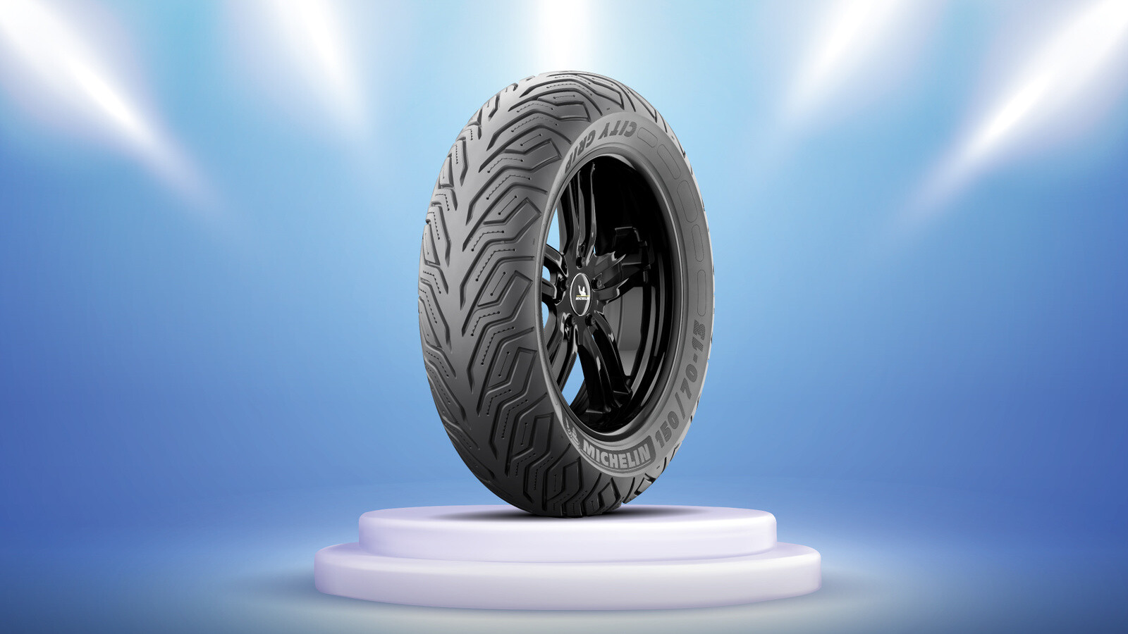 Michelin City Grip 2 Scooter Tire - 120/70-13 Front, Silica Compound For Amazing Wet Grip & Mileage - View #3