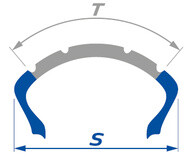 repairable area of motorcycle tyre