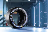 Racing tyre that contains 63% sustainable materials