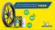 michelin ind 2 wheel campaign free bottle campaign