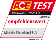 MICHELIN Pilot Alpin 5 SUV empfohlen von ACE 2023