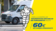 Promoción neumáticos Michelin para furgoneta hasta 60€ en cheque carburante