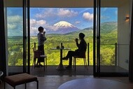 富士スピードウェイホテル、客室から見た富士山