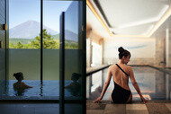 富士山を観ながら入浴できる温泉浴場と通年愉しむことのできる屋内温水プール