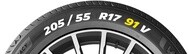 You can find the tire load rating on the sidewall of your tire