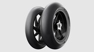 Smooth motorbike tyres are the ones that perform best on dry surfaces