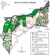 mapa da reserva ecológica michelin