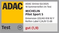 michelin pilot sport 5 225 02 25 4c de