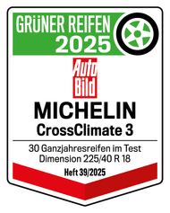 2025 Autobild Grüner Reifen CrossClimate 3