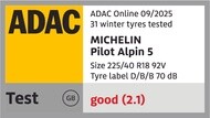michelin pilot alpin 5 award adac