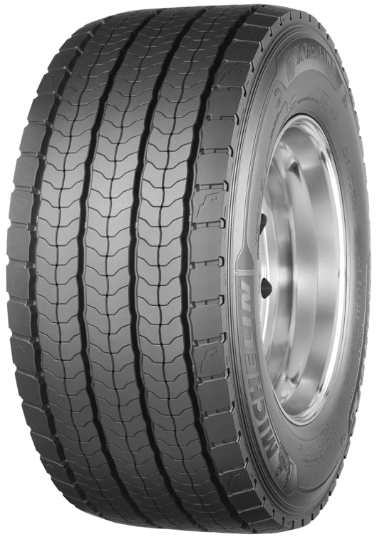 Michelin X One Line Energy D2 Full Tire image on grey rim.