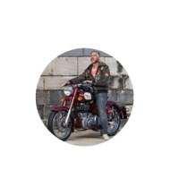 motorcykel leder artikel cirkel retro tips og raad