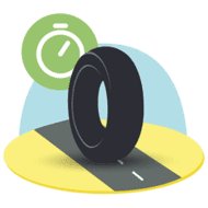 Moto pictogramme longevite pneus