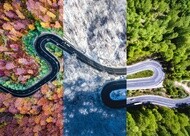 Auto Achtergrond 4 seasons aerial view Tips en advies