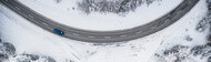 Zachowaj szczególną ostrożność podczas jazdy po górskich drogach zimą.