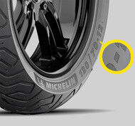 A bias tyre is identified by a dash