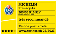 michelin primacy 4 plus award tcs 2023 fr