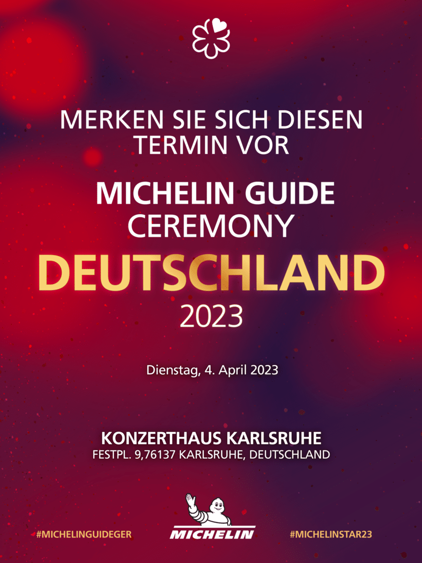 Guide MICHELIN Deutschland 2023 SterneVerleihung in Karlsruhe